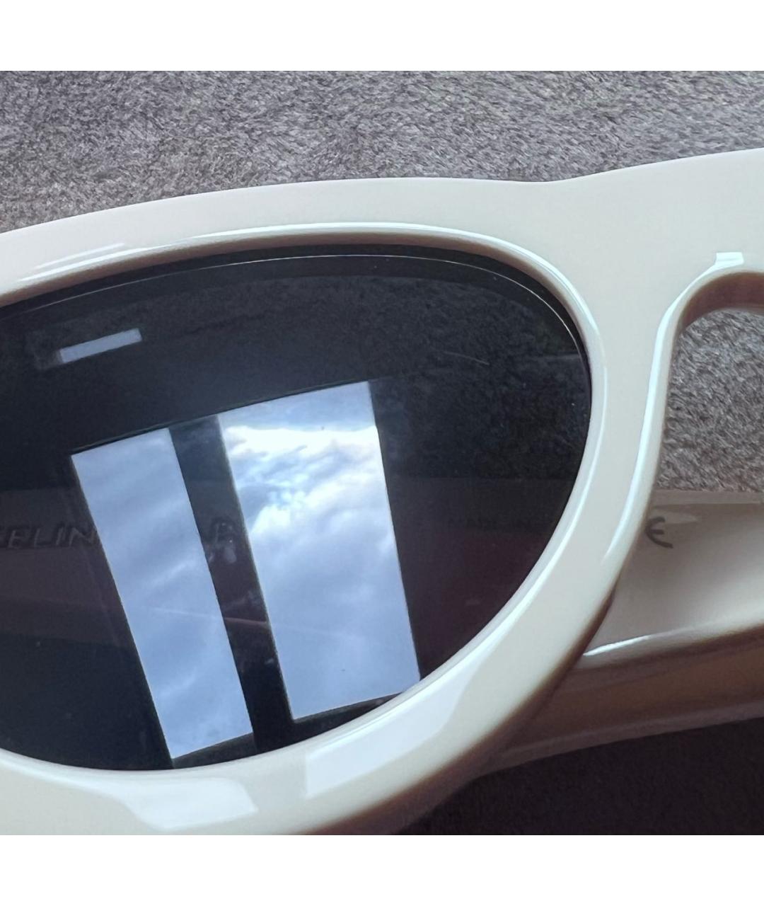 CELINE PRE-OWNED Белые пластиковые солнцезащитные очки, фото 8