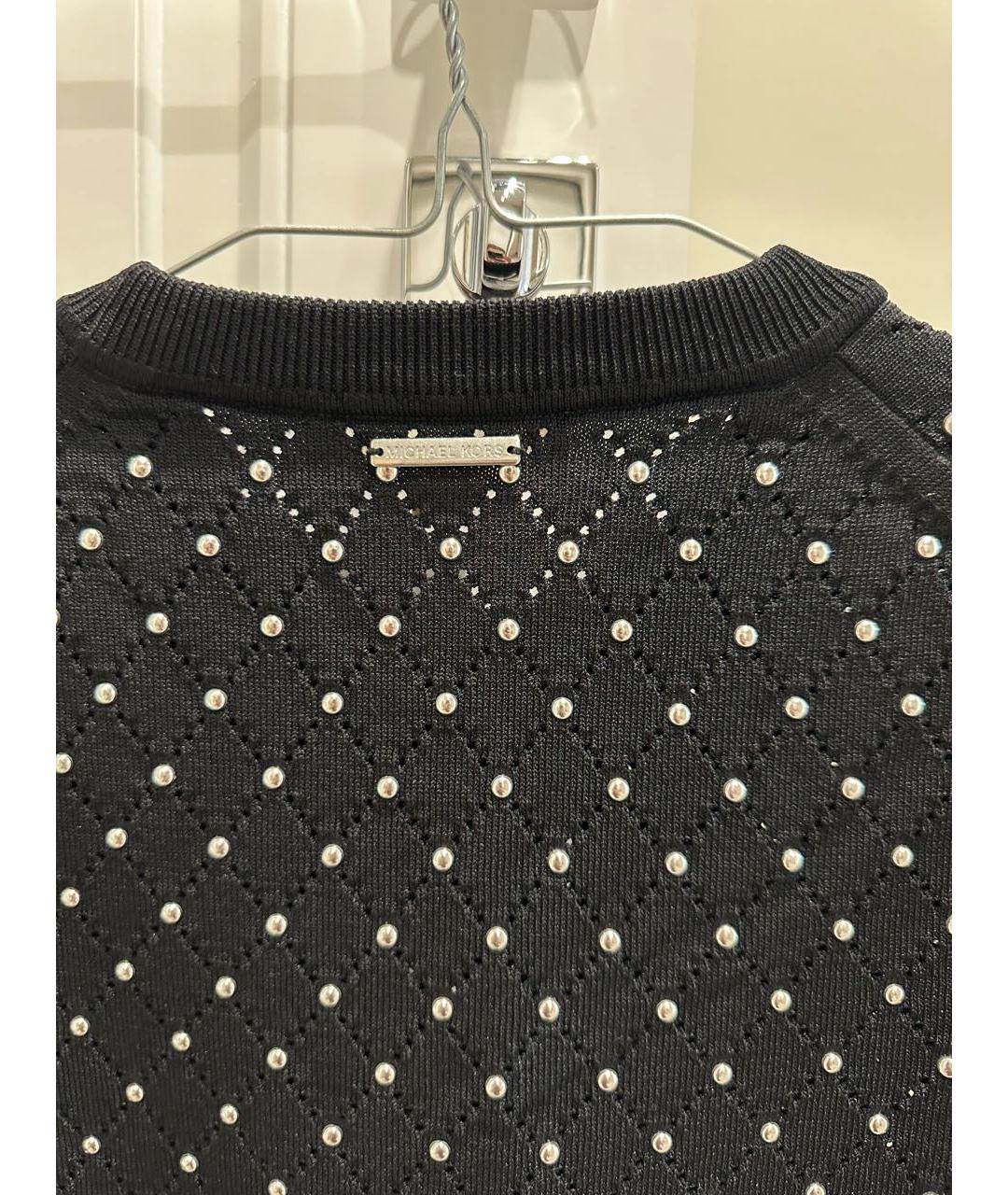 MICHAEL MICHAEL KORS Черный вискозный джемпер / свитер, фото 3