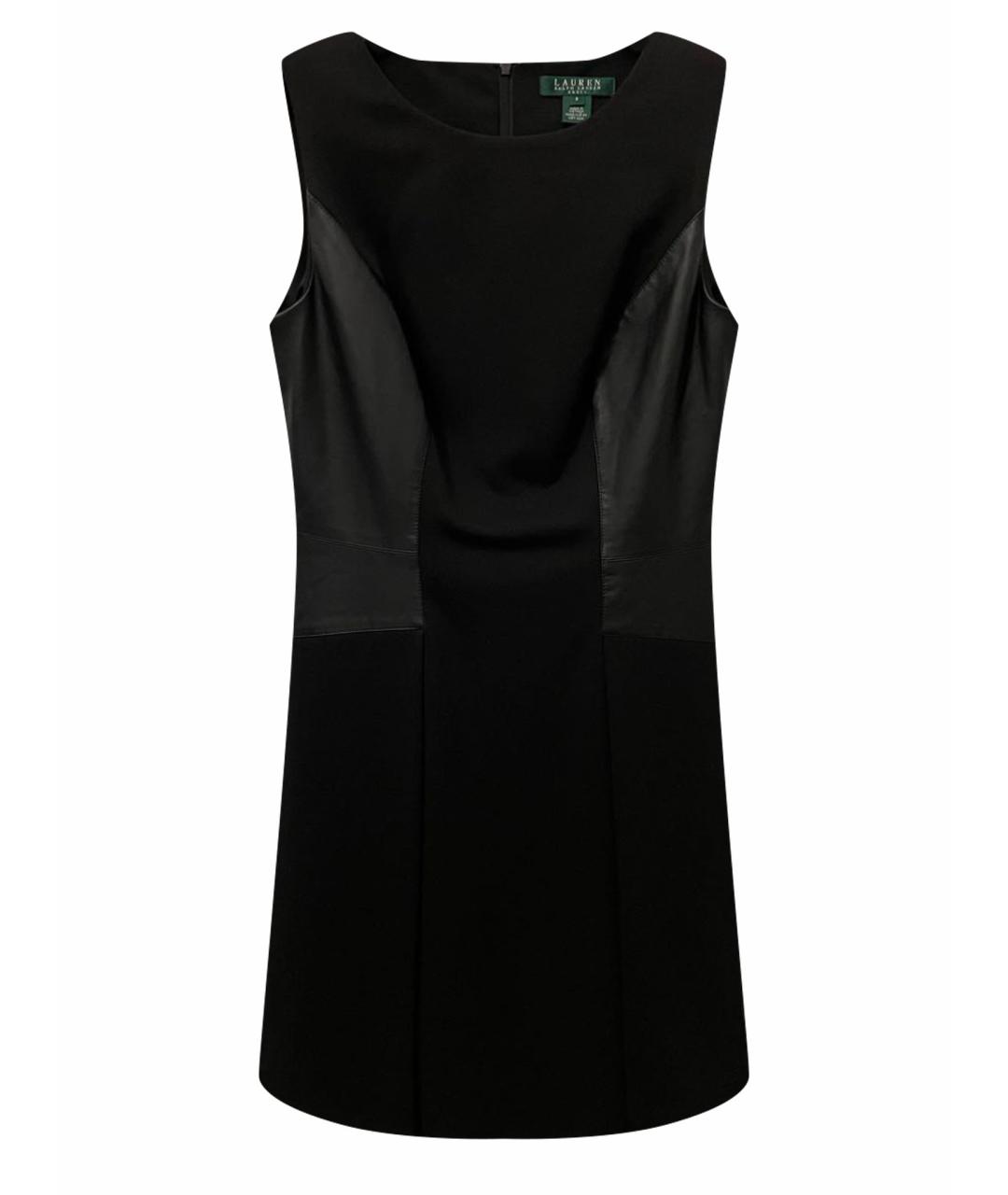 RALPH LAUREN Черное полиэстеровое повседневное платье, фото 1