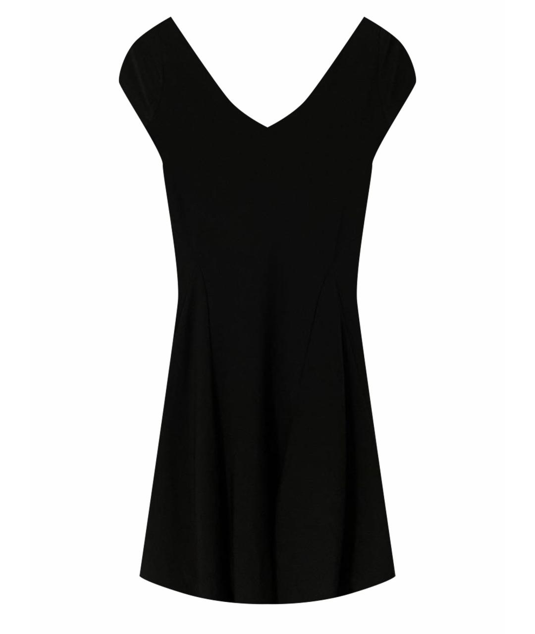 RALPH LAUREN Черное полиэстеровое коктейльное платье, фото 1