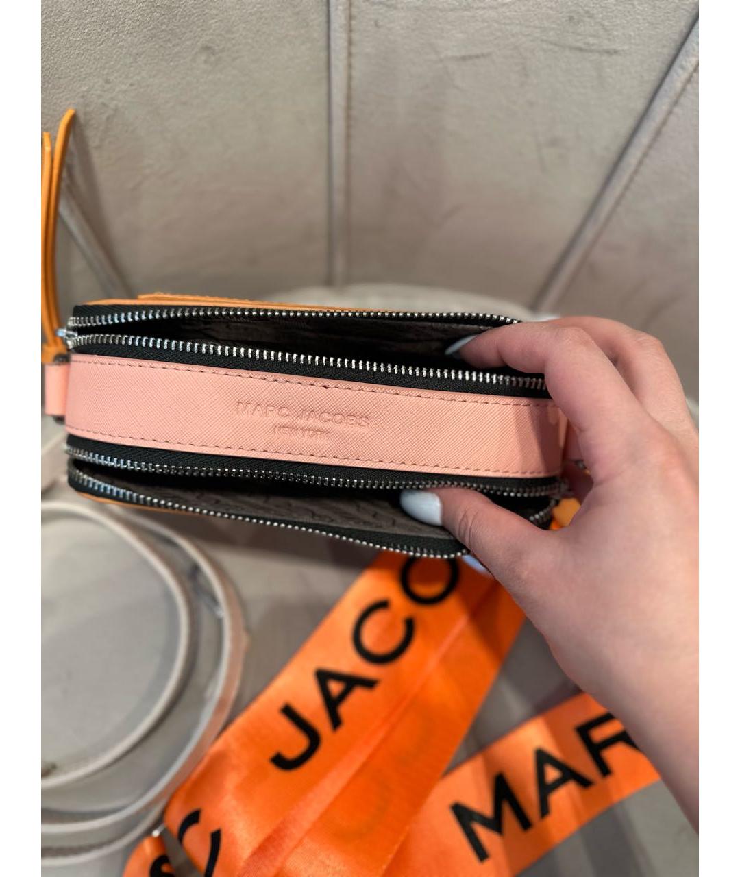 MARC JACOBS Оранжевая кожаная сумка через плечо, фото 3