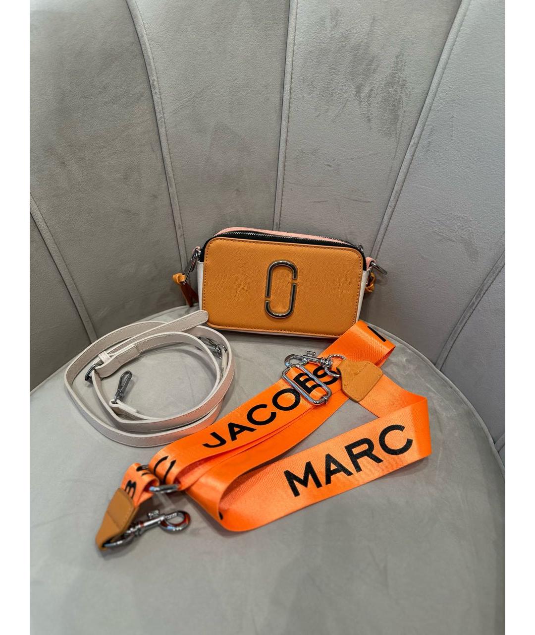 MARC JACOBS Оранжевая кожаная сумка через плечо, фото 5