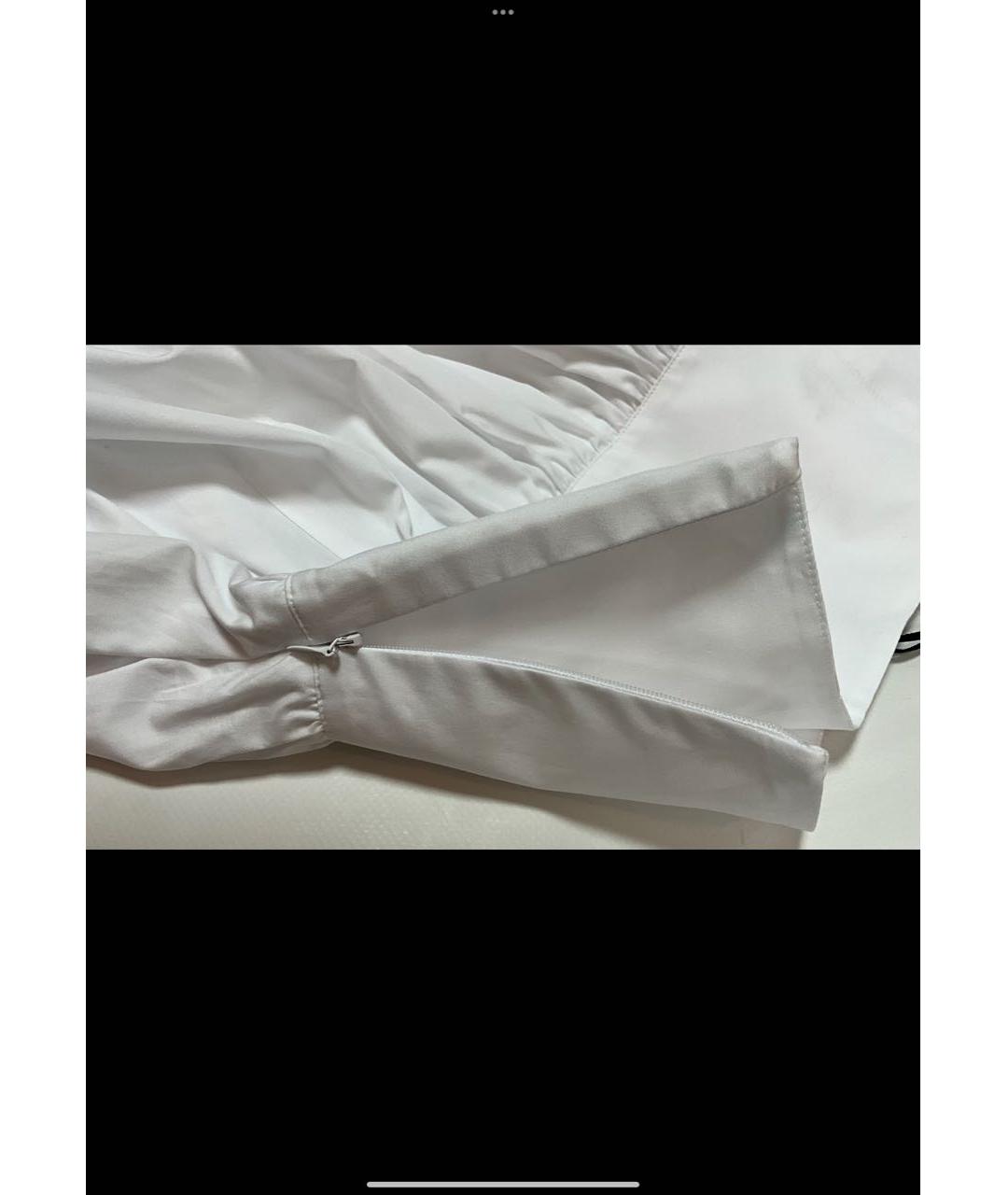 ERMANNO SCERVINO Белая хлопковая юбка миди, фото 6
