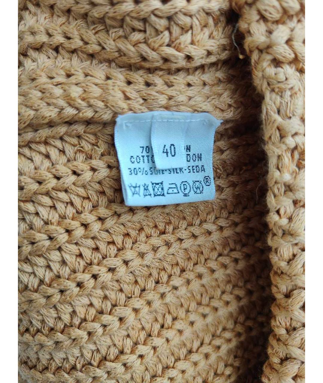 HERMES PRE-OWNED Горчичный шелковый джемпер / свитер, фото 7