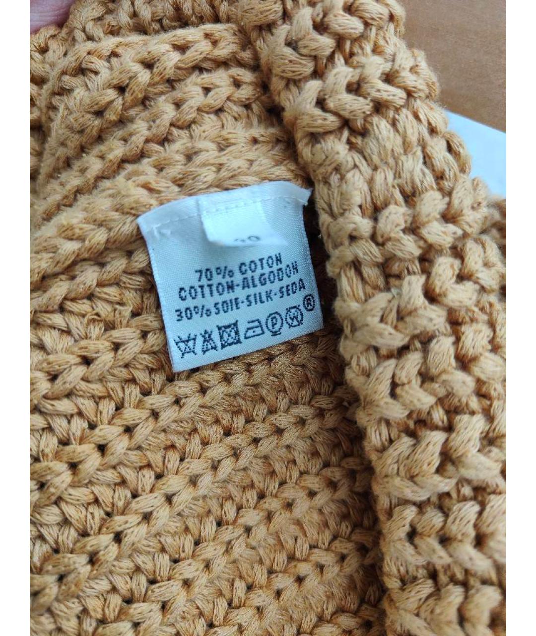 HERMES PRE-OWNED Горчичный шелковый джемпер / свитер, фото 8