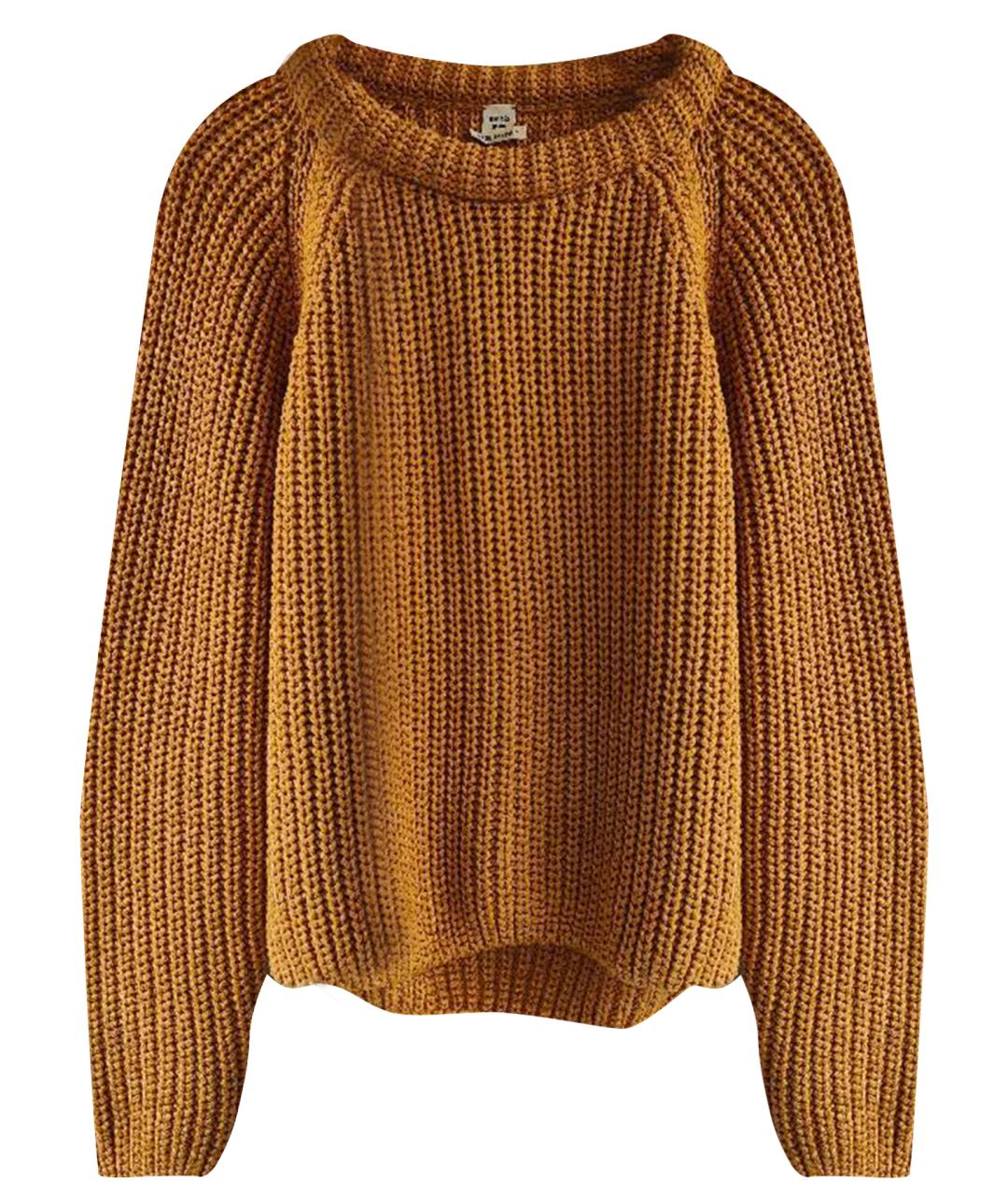 HERMES PRE-OWNED Горчичный шелковый джемпер / свитер, фото 1