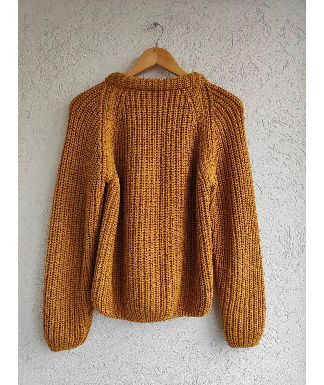 HERMES PRE-OWNED Горчичный шелковый джемпер / свитер, фото 4