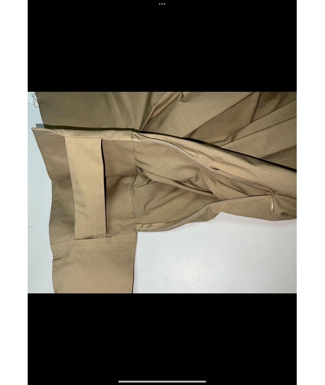 BRUNELLO CUCINELLI Бежевая хлопковая юбка миди, фото 2