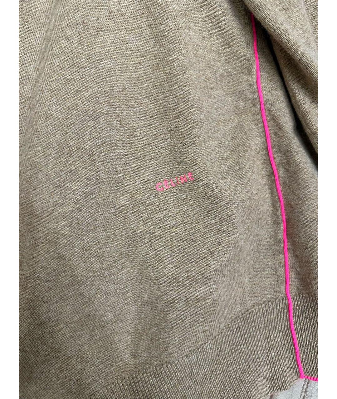 CELINE PRE-OWNED Бежевый кашемировый джемпер / свитер, фото 4
