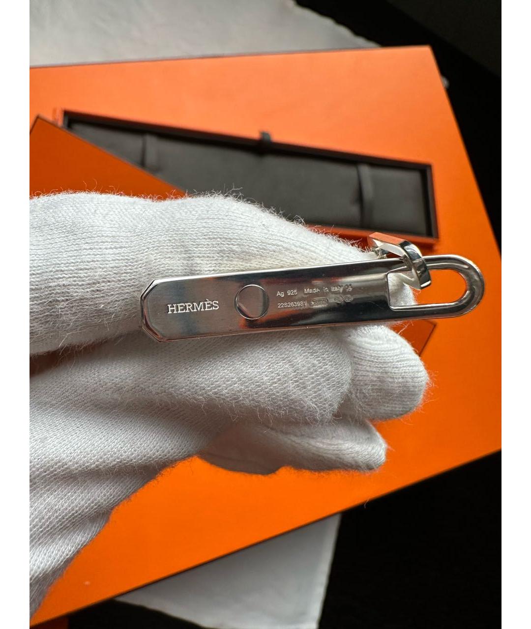 HERMES PRE-OWNED Серебрянный серебряный браслет, фото 4