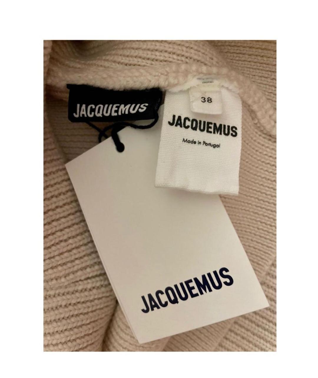 JACQUEMUS Белый шерстяной джемпер / свитер, фото 7