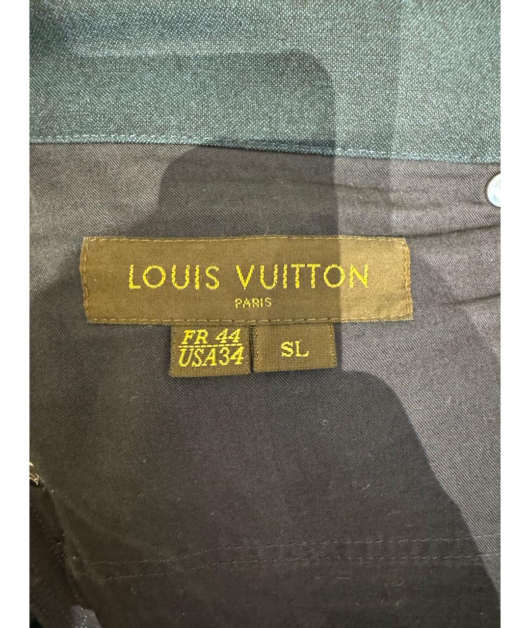 LOUIS VUITTON PRE-OWNED Темно-синие хлопковые джинсы скинни, фото 5