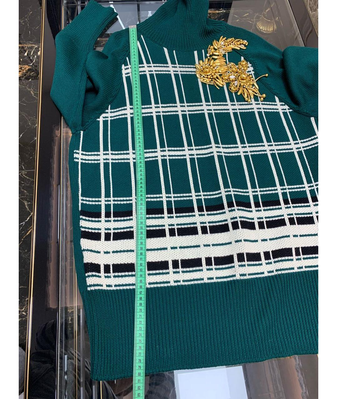 MIU MIU Зеленый джемпер / свитер, фото 7