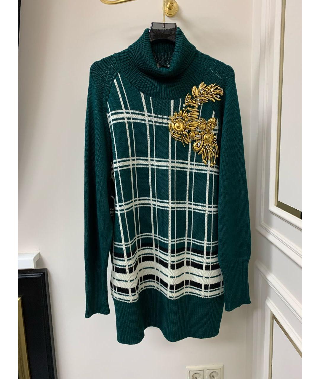 MIU MIU Зеленый джемпер / свитер, фото 9