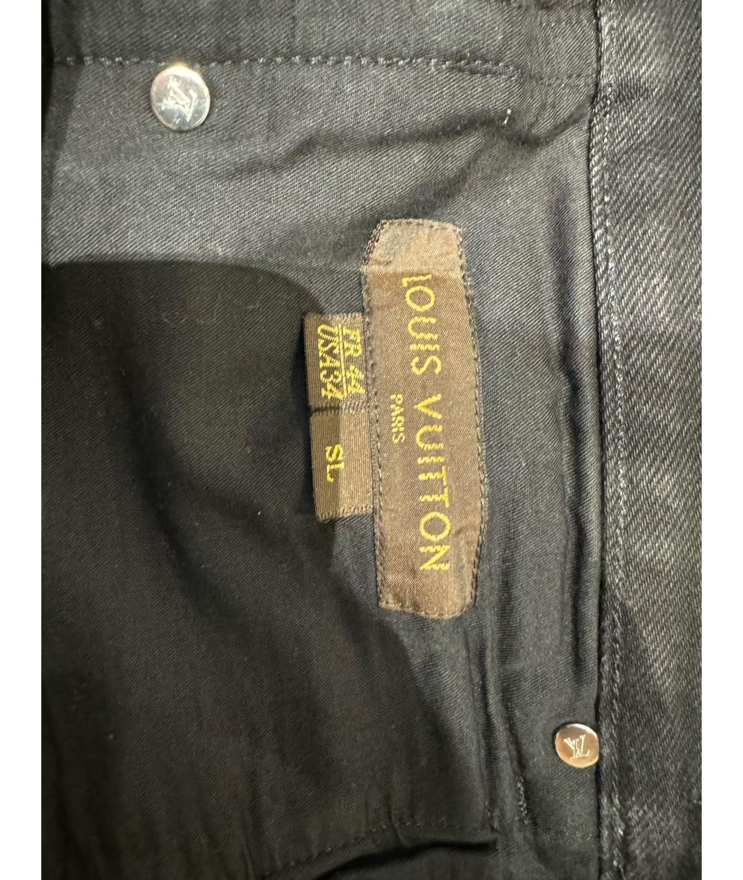 LOUIS VUITTON Черные хлопковые джинсы скинни, фото 7