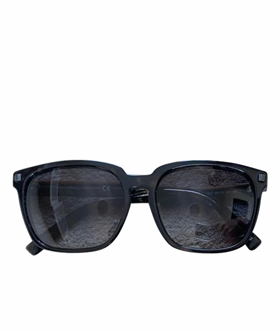 ERMENEGILDO ZEGNA Коричневые пластиковые солнцезащитные очки, фото 1