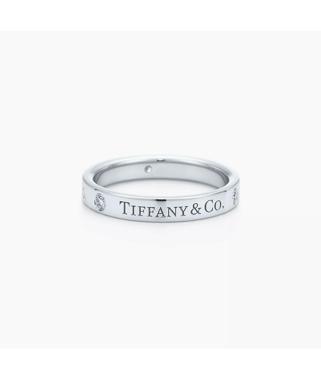 TIFFANY&CO Серебряное платиновое кольцо, фото 7