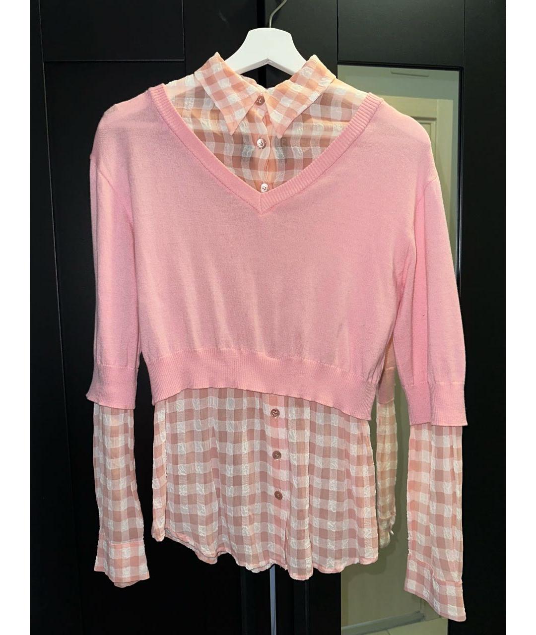 BOUTIQUE MOSCHINO Розовый шерстяной джемпер / свитер, фото 6