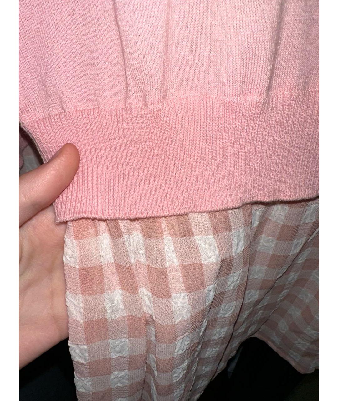 BOUTIQUE MOSCHINO Розовый шерстяной джемпер / свитер, фото 3