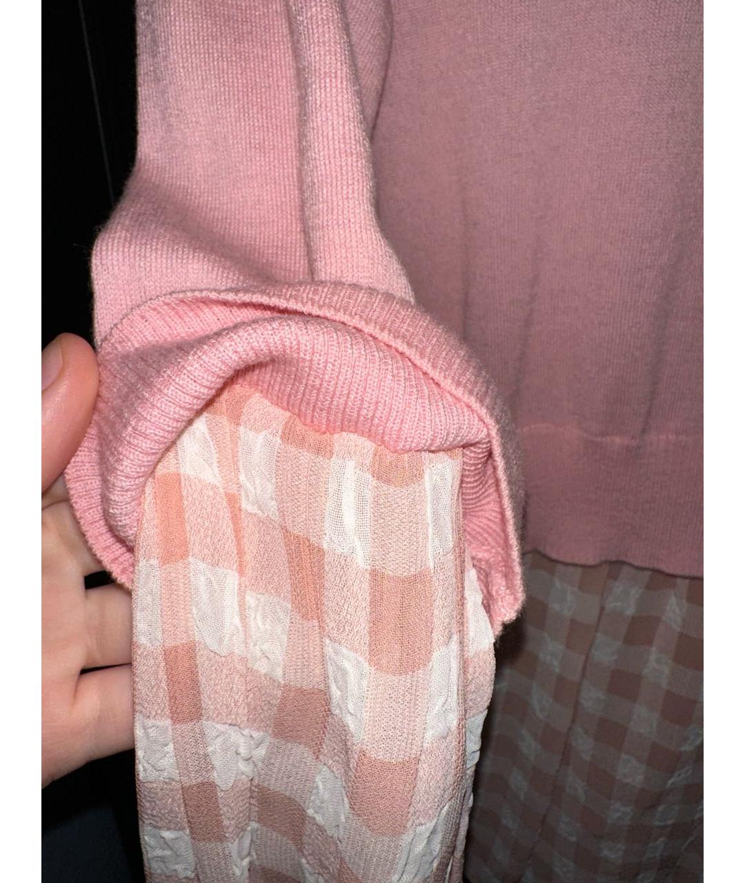 BOUTIQUE MOSCHINO Розовый шерстяной джемпер / свитер, фото 4