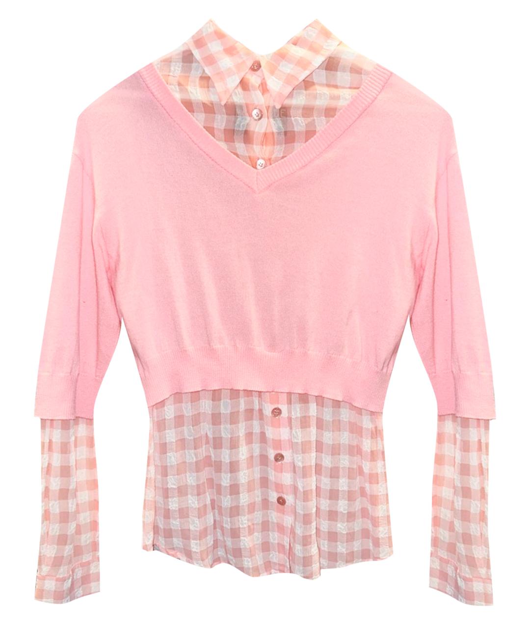 BOUTIQUE MOSCHINO Розовый шерстяной джемпер / свитер, фото 1