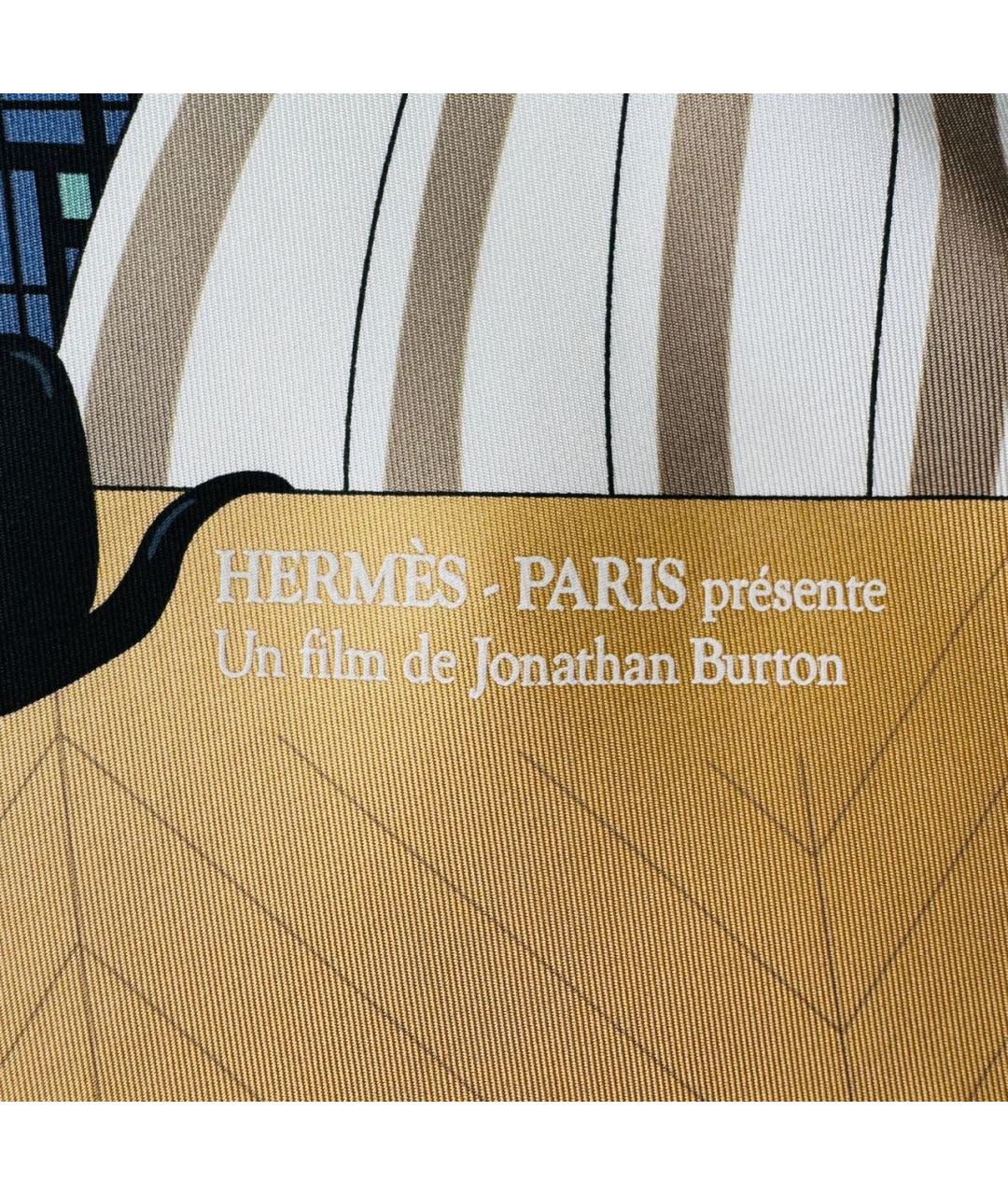 HERMES PRE-OWNED Горчичный шелковый платок, фото 6