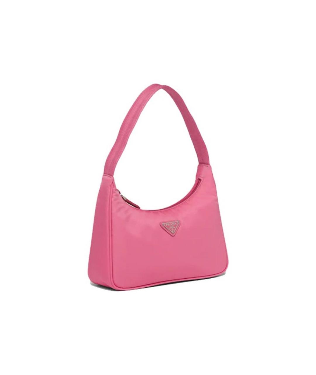 PRADA Розовая кожаная сумка с короткими ручками, фото 2