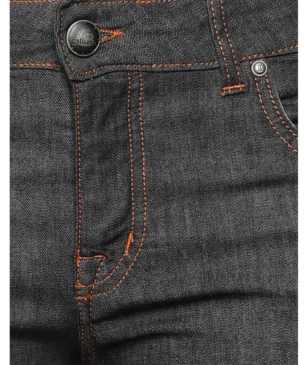 JOHN GALLIANO Темно-синие хлопковые джинсы слим, фото 3