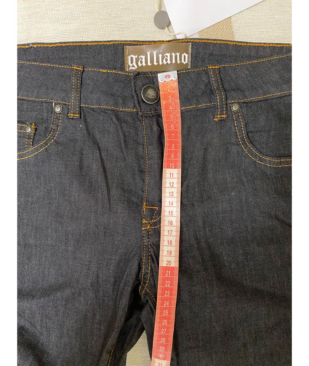 JOHN GALLIANO Темно-синие хлопковые джинсы слим, фото 6
