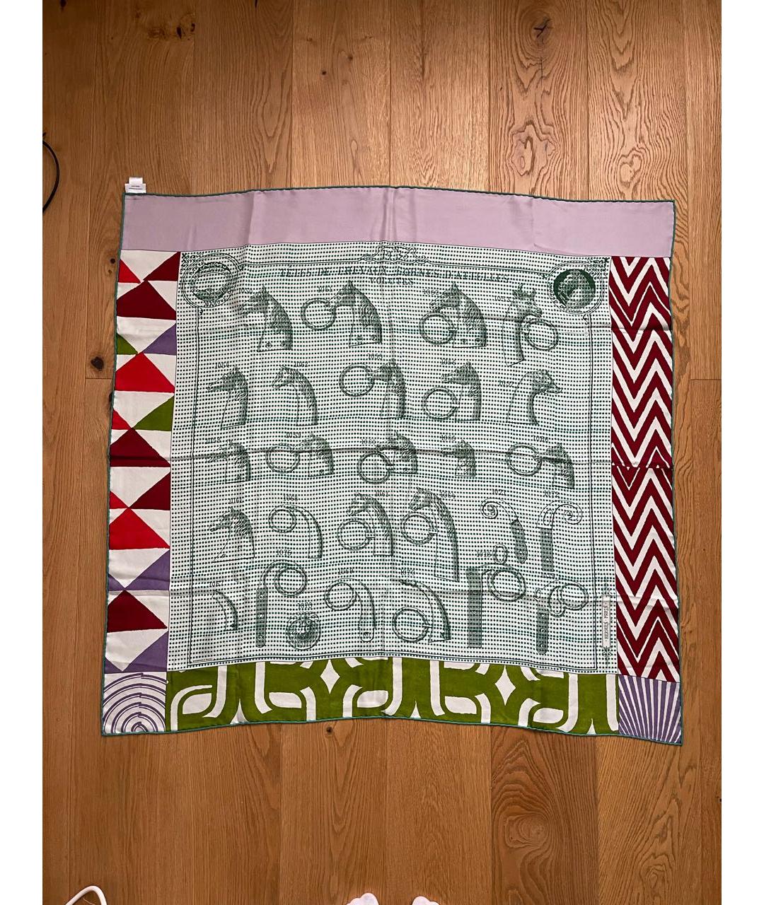 HERMES PRE-OWNED Мульти шелковый платок, фото 7