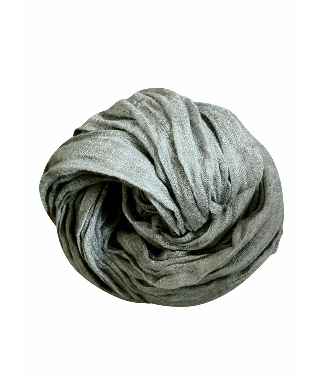 BOTTEGA VENETA Серый шарф, фото 1