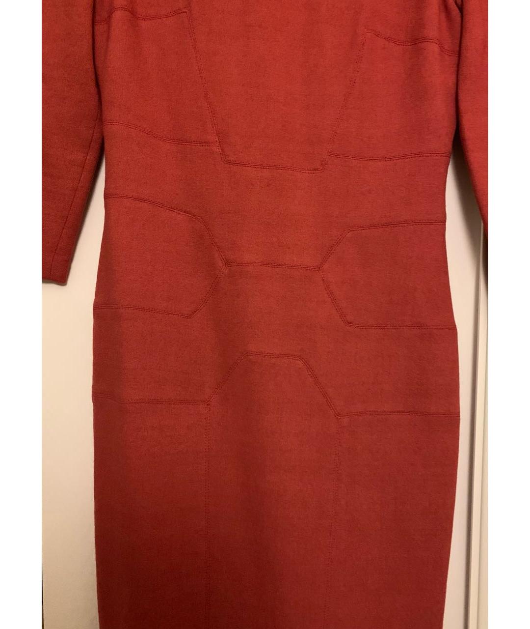 ROBERTO CAVALLI Красное шерстяное вечернее платье, фото 2