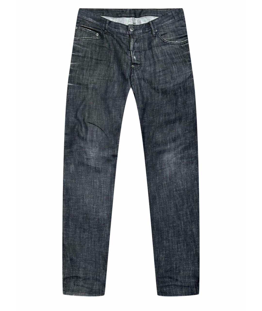 DSQUARED2 Антрацитовые прямые джинсы, фото 1