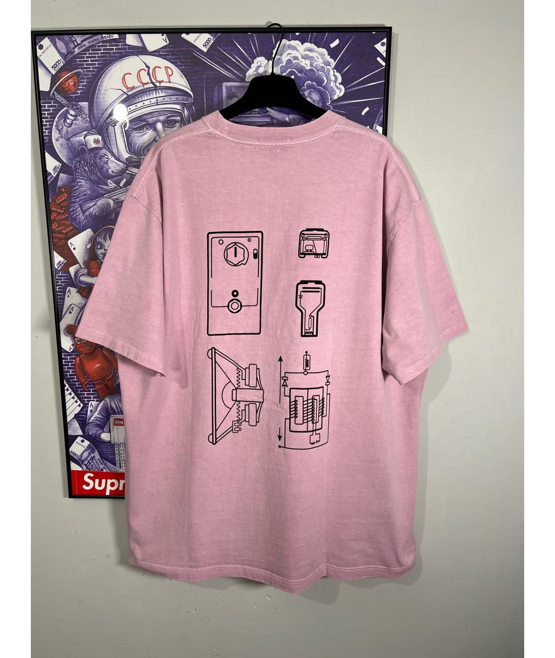 CAV EMPT Розовая хлопковая футболка, фото 2