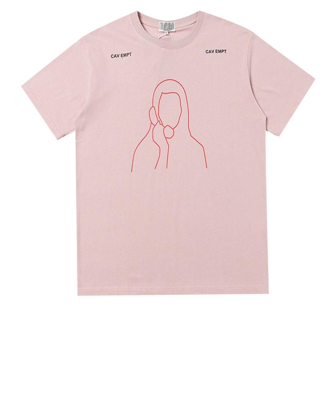 CAV EMPT Розовая хлопковая футболка, фото 1