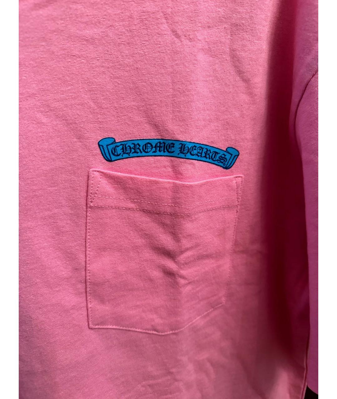 CHROME HEARTS Розовая футболка, фото 4