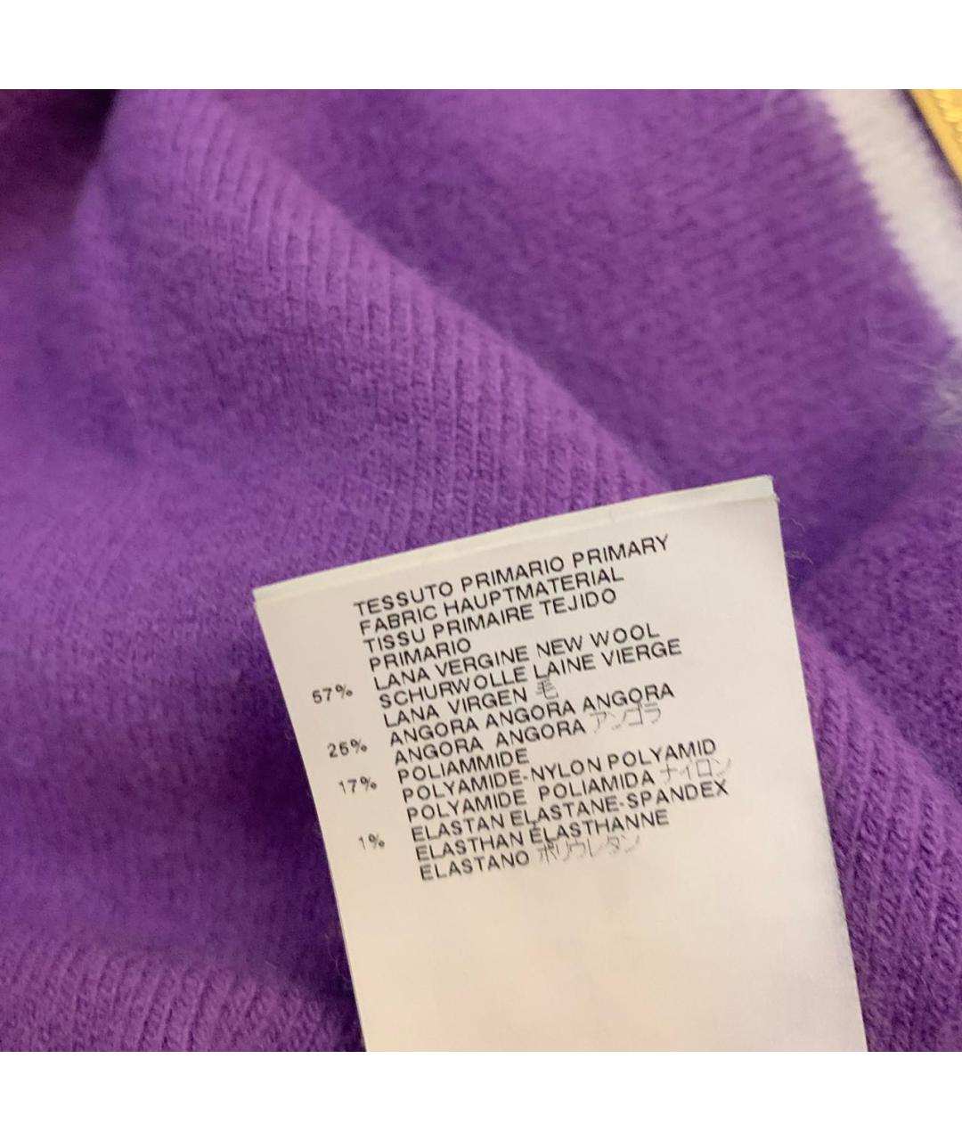 DSQUARED2 Фиолетовый шерстяной джемпер / свитер, фото 6