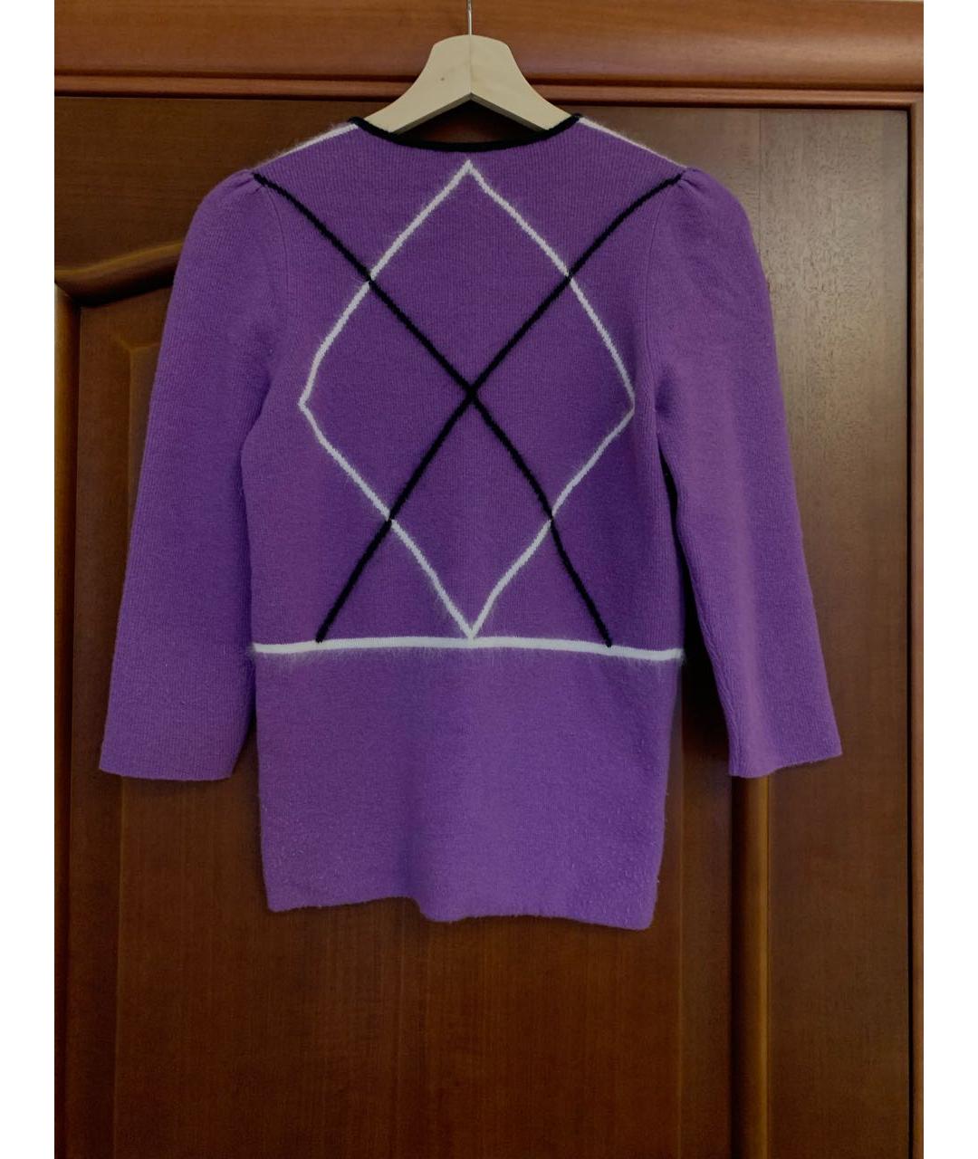 DSQUARED2 Фиолетовый шерстяной джемпер / свитер, фото 3