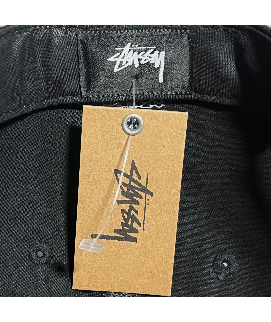 STUSSY Антрацитовая хлопковая кепка/бейсболка, фото 6
