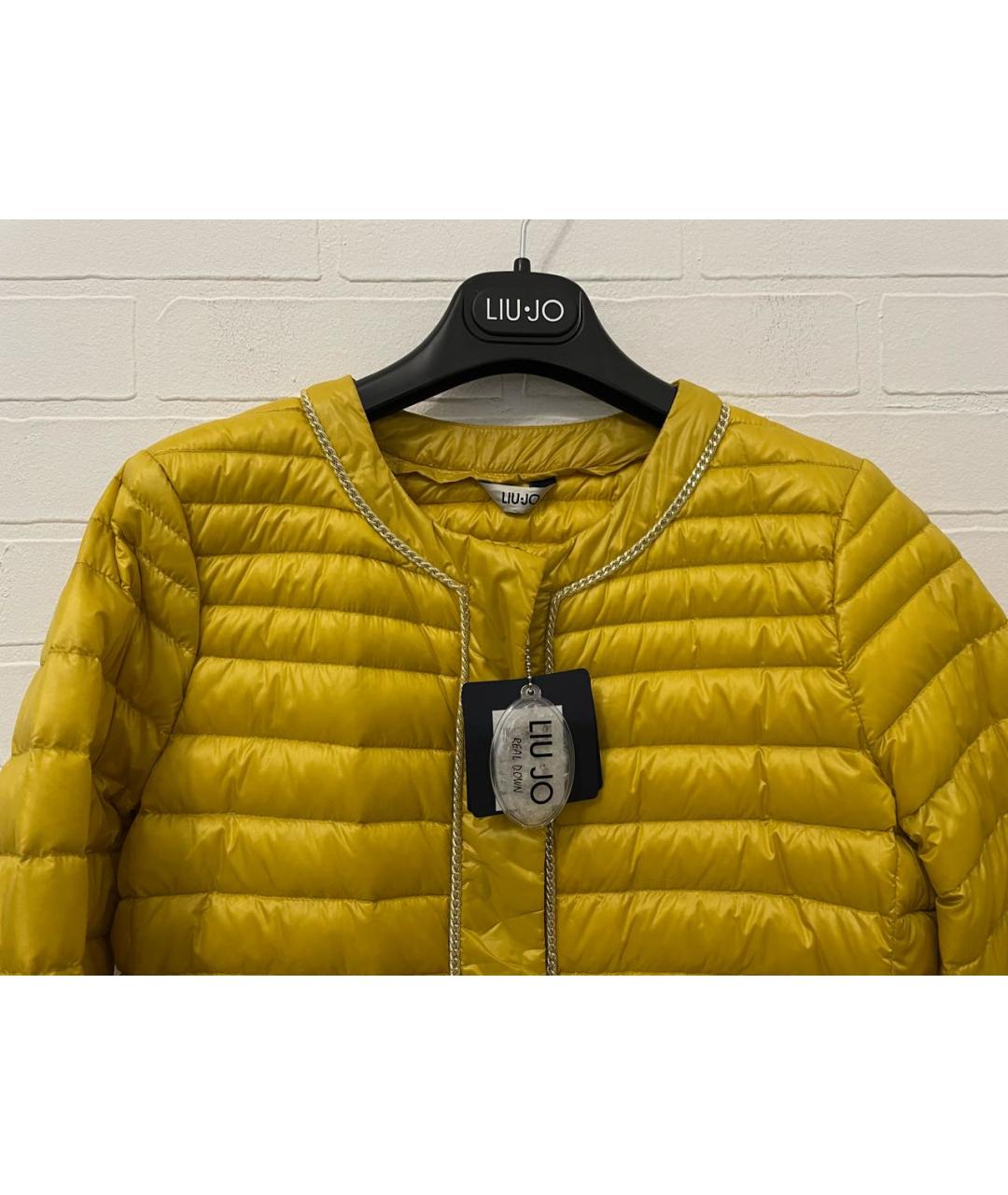 LIU JO Желтая полиэстеровая куртка, фото 3