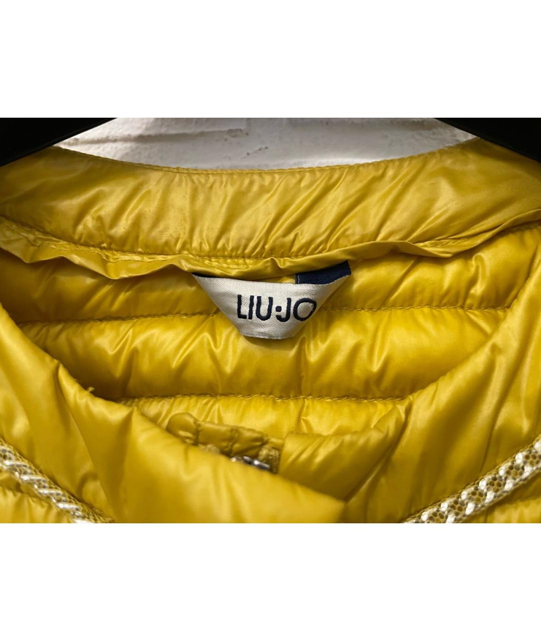LIU JO Желтая полиэстеровая куртка, фото 4