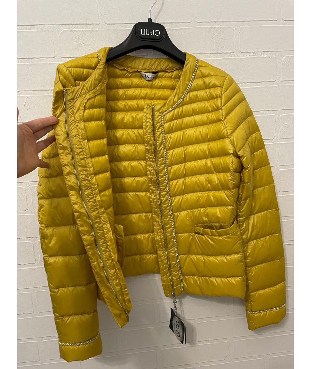 LIU JO Желтая полиэстеровая куртка, фото 7