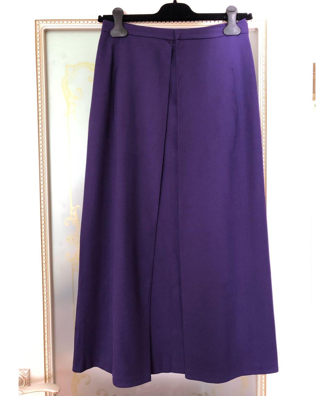 ESCADA Фиолетовая юбка макси, фото 9