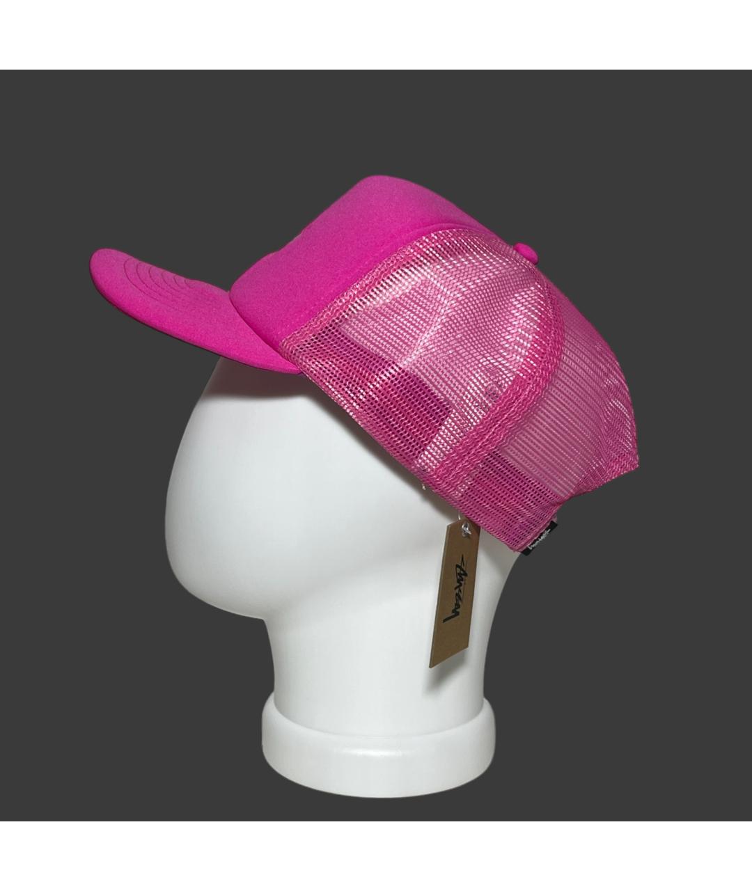 STUSSY Розовая синтетическая кепка/бейсболка, фото 2