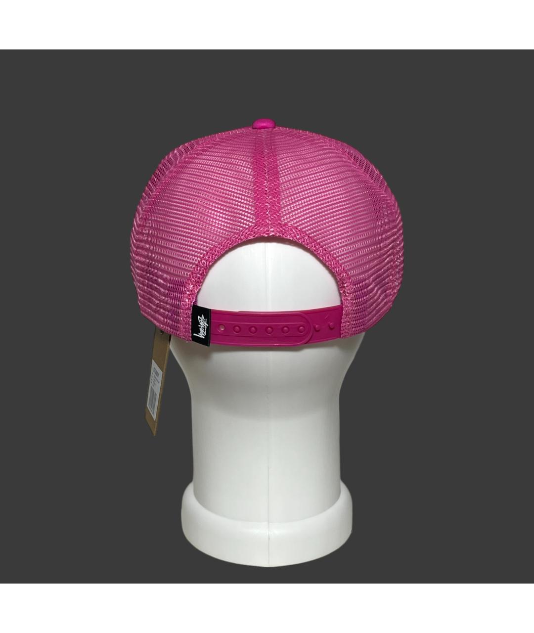 STUSSY Розовая синтетическая кепка/бейсболка, фото 3