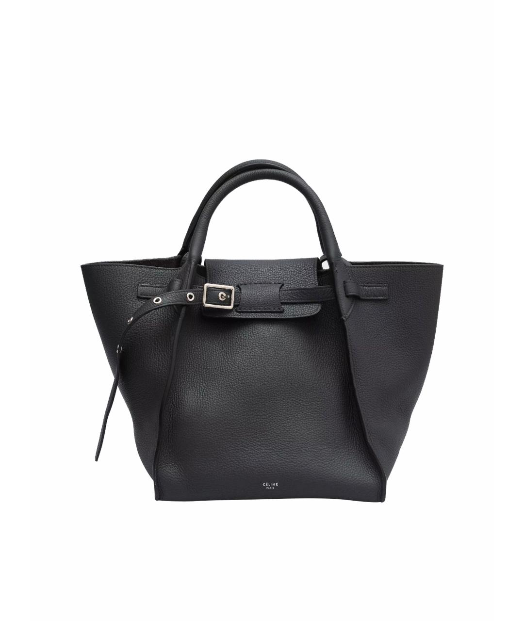 CELINE PRE-OWNED Антрацитовая кожаная сумка тоут, фото 1