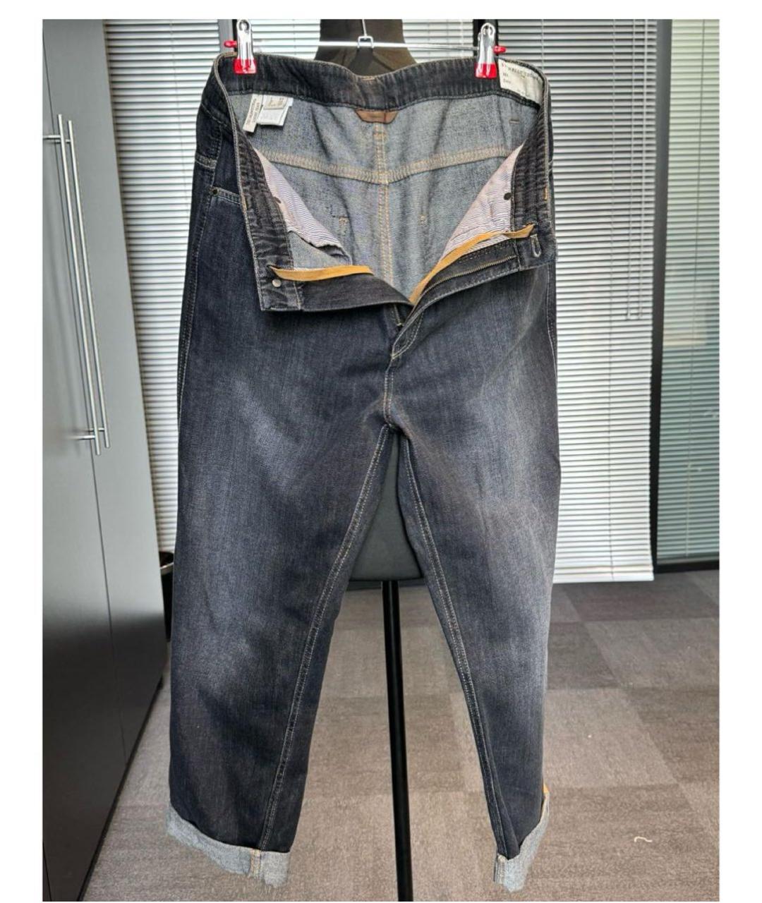 BRUNELLO CUCINELLI Хлопковые прямые джинсы, фото 2