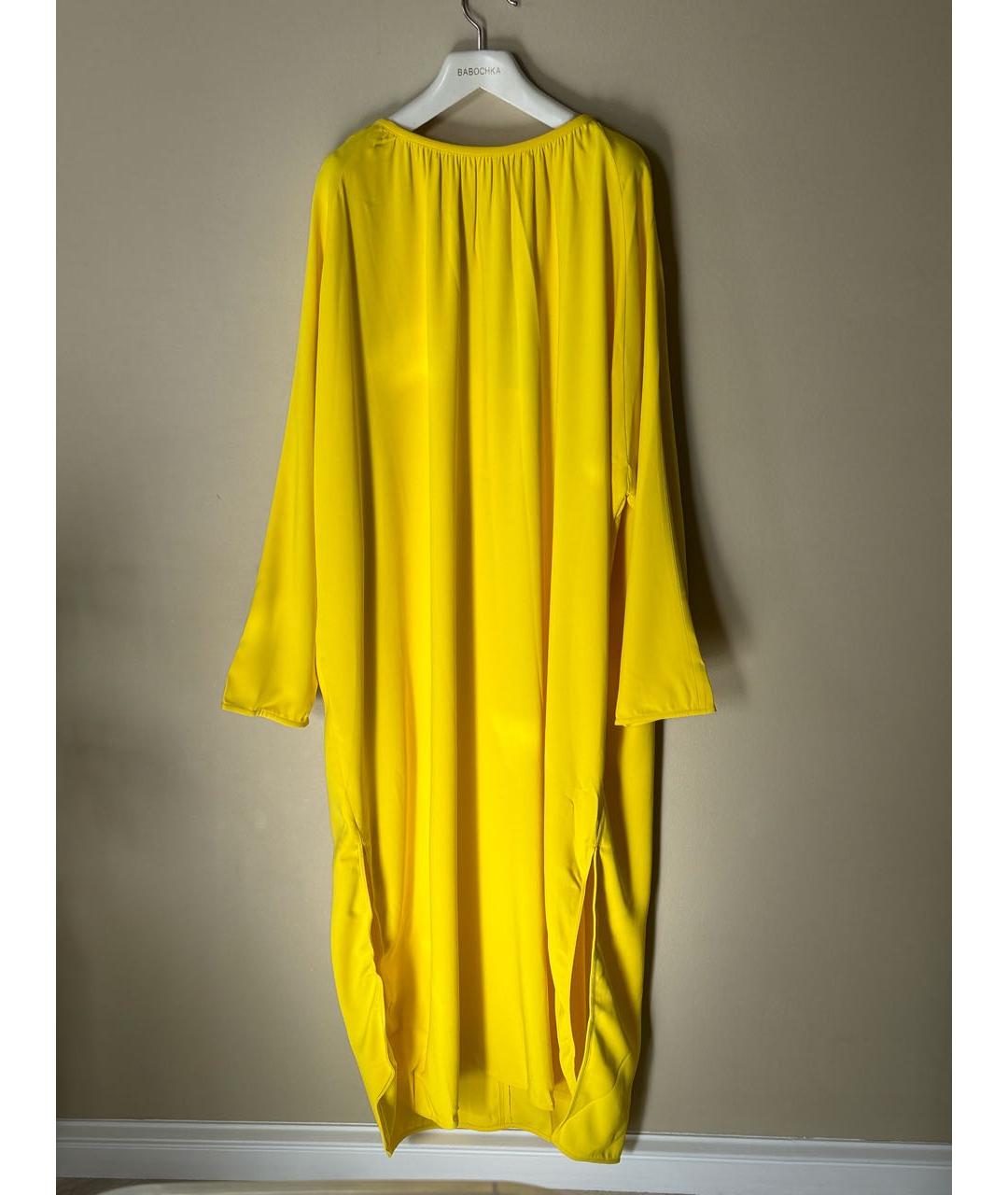 Ami Paris Желтое вискозное платье, фото 7