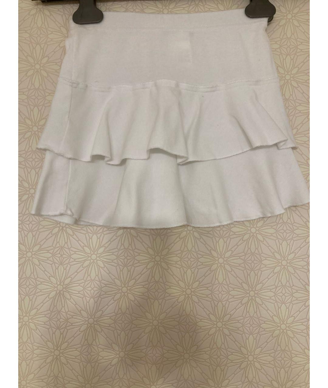 SONIA RYKIEL Белая хлопковая юбка, фото 2