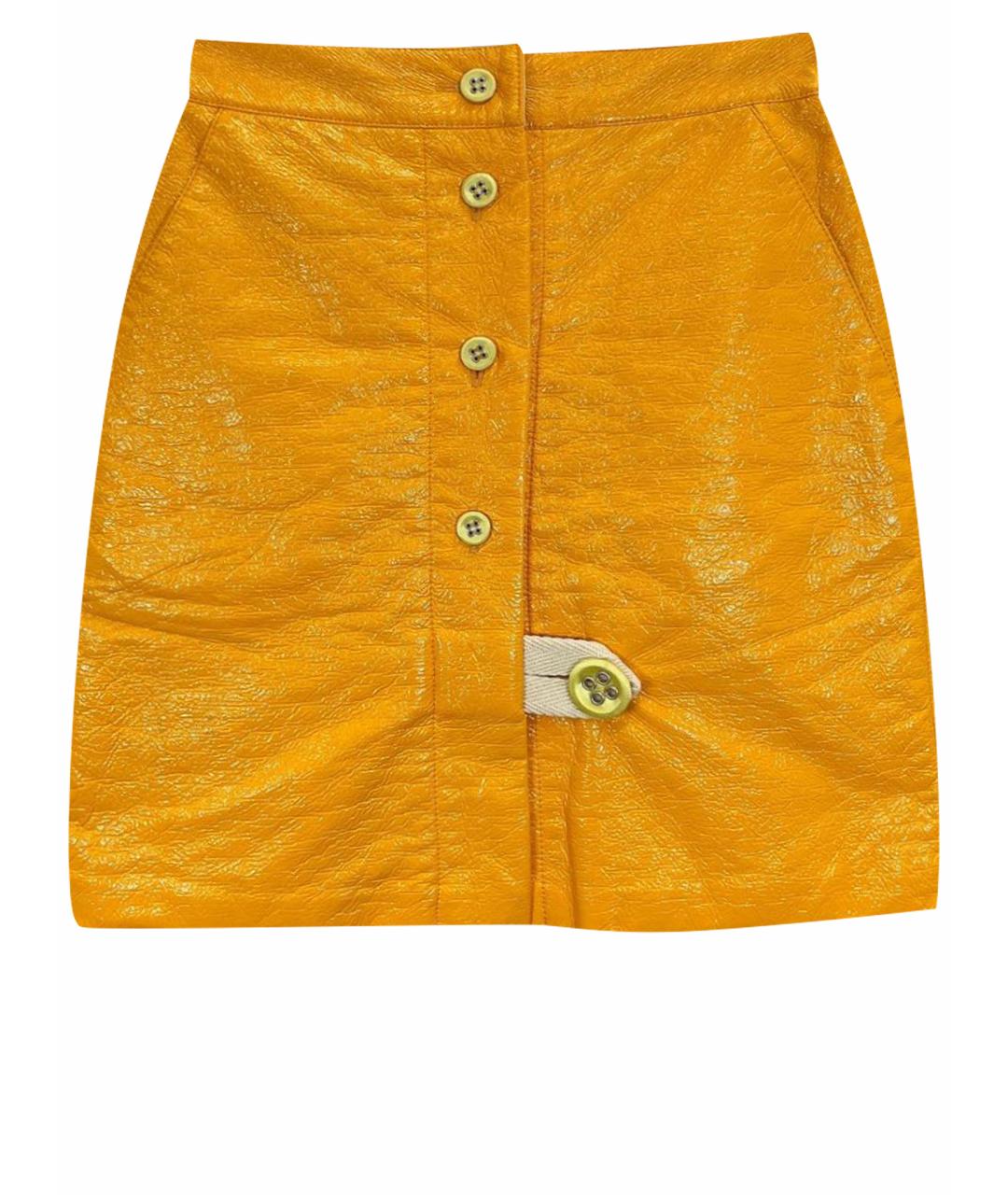 WALK OF SHAME Желтая юбка мини, фото 1